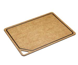 KitchenCraft Natural Elements Eco Chopping Board, Craft Paper/Resin, Brown, 44 x 32.5 cm