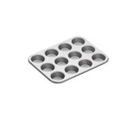 KitchenCraft Non-Stick 12 Hole Muffin Tray, Carbon Steel, 35.5 x 27.5cm in Mid Grey | Size: 35.5 x 27.5 cm Kitchencraft Mid Grey 35.5 x 27.5 cm