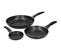 KitchenCraft Non-Stick 12cm, 20cm & 28cm Set of 3 Frypans
