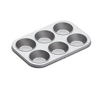 KitchenCraft Non-Stick 6-Cup Muffin Tray, 27 x 18.5 cm (10.5" x 7.5")