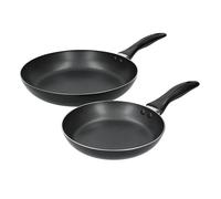 KitchenCraft Non-Stick Frying Pan Set in Gift Box, Aluminium in Black Kitchencraft Black