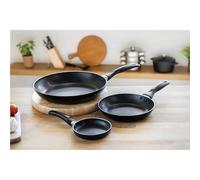 KitchenCraft Non-Stick Aluminium Frying Pans Set, 28cm, 20cm and 12cm