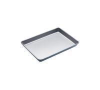 KitchenCraft Non-Stick Baking Tray, Carbon Steel Cooking Tray, 33.5 x 24.5cm in Mid Grey | Size: 33.5 x 24.5 cm Kitchencraft Mid Grey 33.5 x 24.5 cm