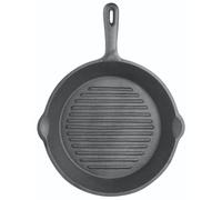KitchenCraft Non-Stick Cast Iron 24 cm Square Ribbed Grill/Griddle Pan Black