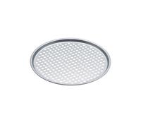 KitchenCraft Non-Stick Crisper Tray, Round Pizza Baking Tray, 33cm in Mid Grey Kitchencraft Mid Grey