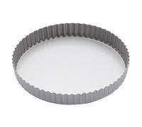 KitchenCraft Non-Stick Fluted Round Flan & Quiche Tin Loose Base 24.5cm