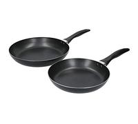 KitchenCraft Non Stick Frying Pan Set in Gift Box, 28cm & 24cm Aluminium Frying Pans