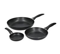 KitchenCraft Non-Stick Frying Pan Set in Gift Box Aluminium 28cm 20cm & 12cm