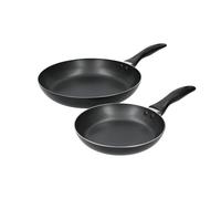 KitchenCraft Non-Stick Frying Pan Set in Gift Box, Aluminium in Black Kitchencraft Black