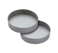 KitchenCraft Non-Stick Round Sandwich Pan, Carbon Steel Baking Cake Tin, Loose Based Cake Tin, Ideal for Victoria Sponges and Cheesecakes, 20cm