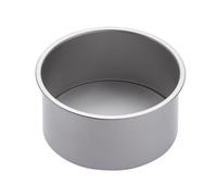 KitchenCraft Non-Stick Round Deep Cake Pan, 18cm Carbon Steel Cake Tin, Loose Based Cake Tin, Ideal for Victoria Sponges and Cheesecakes, PFAS-Free