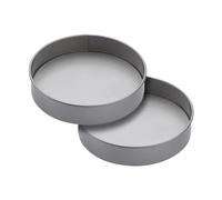 KitchenCraft Non-Stick Round Sandwich Pans, Set of 3 Carbon Steel Baking Cake Tins, Loose Based Cake Tins, Ideal for Victoria Sponges and Cheesecakes, 20cm