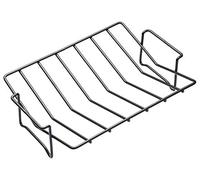 KitchenCraft Non-Stick V-Shaped Roasting Rack, 3 x 21 cm (12" x 8.5"), Black