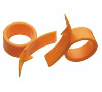 KitchenCraft Orange Peeler Set, Plastic, Orange, 7 cm, Set of 2