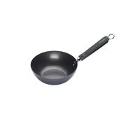 KitchenCraft Oriental Carbon Steel Non-Stick Wok, 20cm in Black Kitchencraft Black