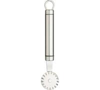 KitchenCraft Oval Handled Professional Pastry Wheel Cutter, Ravioli Cutter Ideal for Cutting Pastry, Dough and Pasta, Dishwasher Safe, 18.5cm
