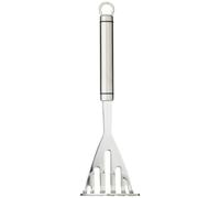 KitchenCraft Oval Handled Professional Stainless Steel Masher, 26cm - Silver - Stainless Steel - Masher
