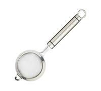 KitchenCraft Oval Handled Professional Stainless Steel Sieve, Fine Strainer for Sifting Flour, Sugar, Sauces, Loose Tea, Kitchen Utensil with Durable Handle, Dishwasher Safe, 7cm