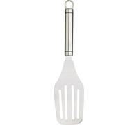 KitchenCraft Oval Handled Stainless Steel Hamburger Turner, Flat Head Griddle Scraper, Heavy Duty Burger Spatula for Grilling, Flipping, BBQ, 27cm