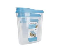 KitchenCraft Plastic Dry Food Storage Containers with Clip Lids for Cereal, Pasta, Rice, BPA-Free, Set of 3