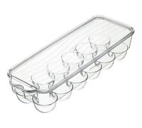 KitchenCraft Plastic Fridge Egg Basket - Clear - Plastic - Egg Holder