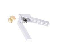 KitchenCraft Garlic Press, Plastic, White, 16 x 4 cm