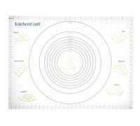 KitchenCraft Non Stick Pastry Mat with Measurements, Plastic, Extra Large, 61 x 45 cm, White