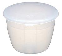 KitchenCraft Plastic Pudding Basin with Lid, Small, 275 ml (.5 Pint)