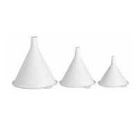 KitchenCraft Polypropylene Food Safe Set of 3 Funnels