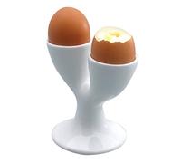 KitchenCraft Porcelain Double Egg Cup, 11 x 11 cm (4.5" x 4.5") - White