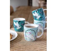 KitchenCraft Set Of 4 Exotic Crane Barrel Mugs