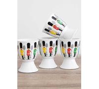 KitchenCraft Egg Cup Set of 4, Porcelain