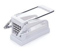KitchenCraft Potato Chipper, Professional Chip Cutter, Plastic and Stainless Steel, 23.5 x 1.5 x 12 cm, White