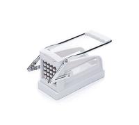 KitchenCraft Potato Chipper, Professional Chip Cutter, Plastic and Stainless Steel, 23.5 x 1.5 x 12 cm, White