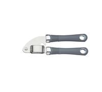 KitchenCraft Professional Garlic Press with Soft Grip Handles, 18.5cm - Grey - Stainless Steel - Garlic Press