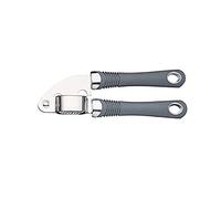 KitchenCraft Professional Garlic Press with Soft Grip Handles, Garlic Crushing Tool, Easy to Use Heavy Duty Garlic Mincer, Dishwasher Safe, 18.5cm
