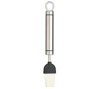 KitchenCraft Professional Nylon Bristle Pastry Brush for Basting and Glazing, Stainless Steel, 20 cm, Silver