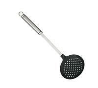 KitchenCraft Professional Skimmer Spoon with Plastic Head, Stainless Steel, 37 cm, Silver/Black