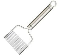KitchenCraft Professional Stainless Steel Crinkle Chip Cutter, 21 x 8 cm (8.5" x 3"), Silver