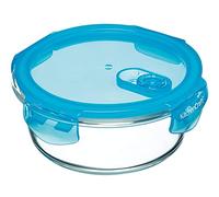 KitchenCraft Pure Seal Airtight Glass Food Container/Oven Dish, 6 ml (1 Pint) - Round