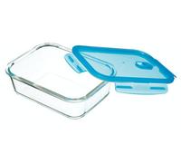KitchenCraft KCGLSSTOR03 Pure Seal Airtight Leak Proof Glass Food Storage Container/Oven Dish, 1 Litre