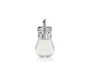 KitchenCraft Retro Café-Style Glass Sugar Dispenser, 7 x 7 x 13.5 cm (3" x 3" x 5.5")