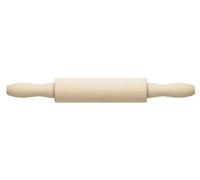 KitchenCraft Revolving Rolling Pin, Small, Beechwood, 23 cm, Beige