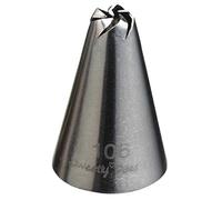 KitchenCraft SDINOZSML08 Small Sweetly Does It Stainless Steel Drop Flower Icing Nozzle, Silver