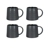 KitchenCraft Serenity 4-Piece Ceramic Mug Set - Grey - Stoneware - Mug
