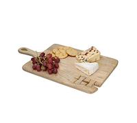 KitchenCraft Serenity Chopping and Serving Board with Wabi Sabi Design, Mango Wood, Brown, 27.5 x 5 cm