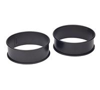 KitchenCraft Set of 2 Non-Stick Egg Rings, Metal Cookware for Frying, Poaching Eggs, Omelettes and Mini Pancakes, Easy Release Breakfast Tools, PFAS-Free