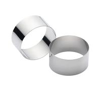 KitchenCraft Stainless Steel Cooking Rings, 7 x 3.5 cm (Set of 2)