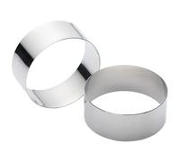 KitchenCraft Set of 2 Stainless Steel Large Cooking Rings