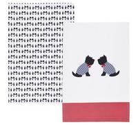 Kitchencraft Set Of 2 Westie Tea Towels